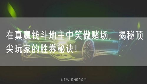 在真赢钱斗地主中笑傲赌场，揭秘顶尖玩家的胜券秘诀！